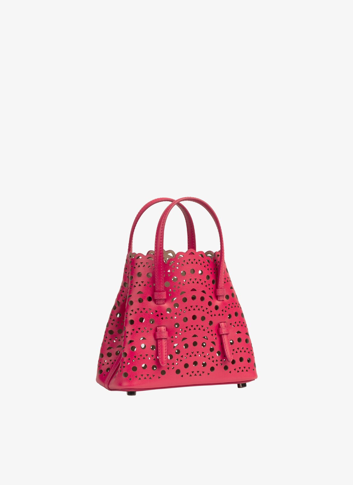 MINA 16 BAG IN VIENNE WAVE CALFSKIN ALAÏA RASPBERRY PINK MINA 16 BAG IN VIENNE WAVE CALFSKIN